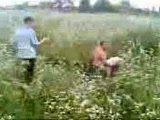 Russian Schoolgirl Gets Fucked In a Field By Her Classmates