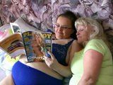 BBW Mature Lesbians Gets Horny While Watching Porn Magazine